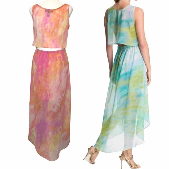 Jessica Simpson S Charleston Dress Sheer Open Back - Picture 3 of 9